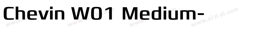 Chevin W01 Medium字体转换